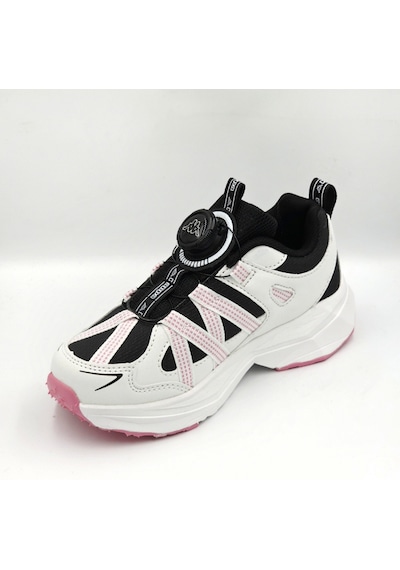Kappa Kp-4060f Beyaz Siyah Makara Bağıklı Kız Çocuk Sneaker Spor Ayakkabı