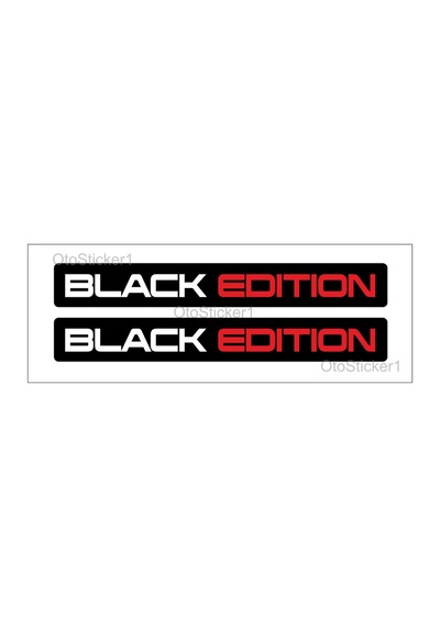 Oto Sticker Black Edition Sticker 2 Adet 15X2Cm