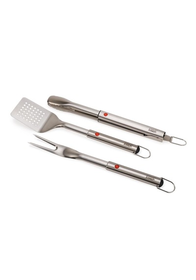 Joseph Joseph Grillout 3 Lü Paslanmaz Çelik Barbekü Spatulası, Maşa Ve Çatal Seti