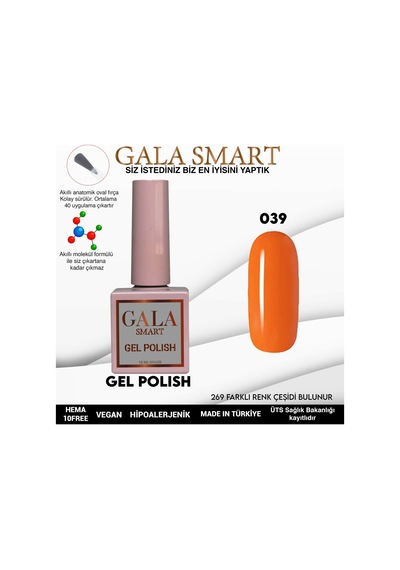 Gala Smart Classic Kalıcı Oje 10 Mle No:039