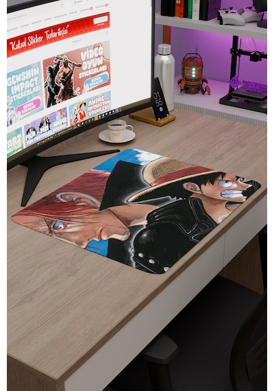 One Piece Kaymaz Dikişli Kauçuk Oyuncu Mousepad V3 - 48x40 Xl Gaming Mouse Pad Fare Altlığı
