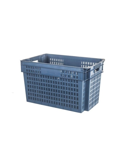 Plastik Ekmek Kasası Ekmek Sepeti 39x65x42 Cm 2350 Gram Mavi