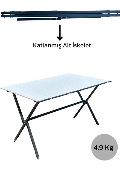 Xxl Katlanabilir Ultra Sağlam Ultra Hafif Kamp Piknik Masası