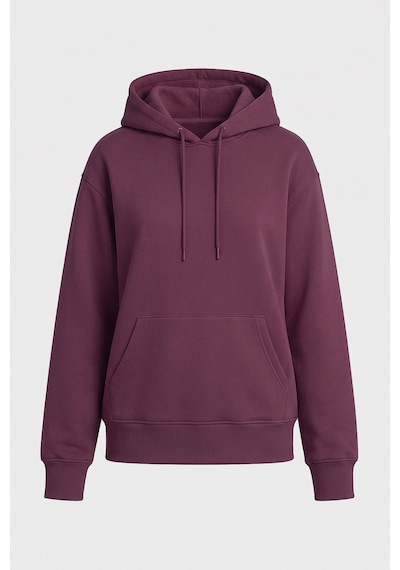TOMMYLIFE Standart Kapüşonlu 3lü Paket Siyah-ekru-soft Vişne Kadın Sweatshirt - 97321 Siyah - Ekru