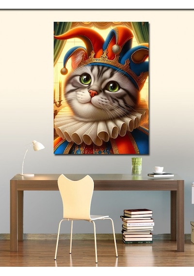 Kanvas Tablo Joker Kedi 70cmx100cm