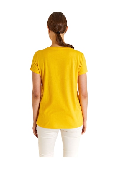 U.S. Polo Assn. Kadın Basic Tişört 1804839 Safran