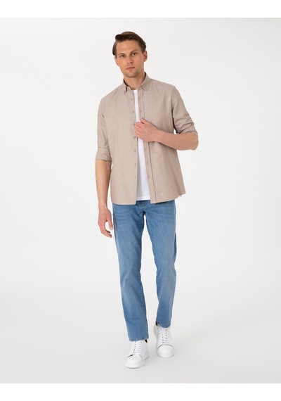 Pierre Cardin Erkek Vizon Gömlek Desenli 50306996-vr052 Vizon