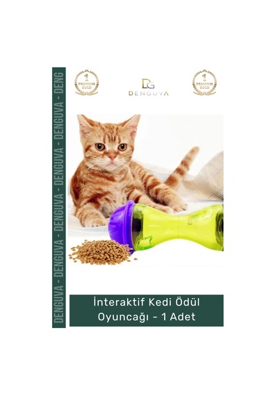 Kedioyuncağı İnteraktif Kedi Avlanma İçgüdüsü Destekleyici Dayanıklı Mor Yeşil Ödül Mamalı Oyuncak