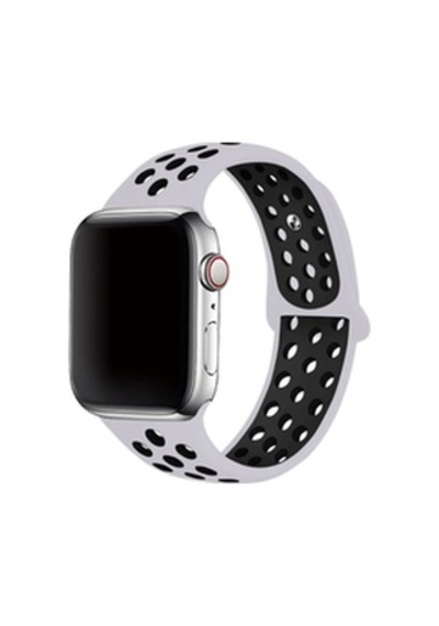 Apple Watch Uyumlu 42mm Krd-02 Silikon Kordon - Gri