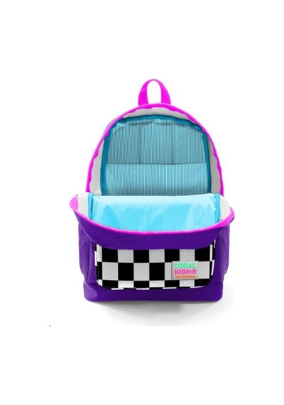 Coral High Kids Dört Bölmeli Mor Damalı İlkokul Çantası 23702