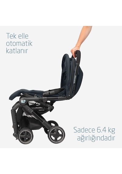 Maxi-Cosi Lara2-Cabriofix I-Size Ultra Kompakt Kabin Boy Seyahat Sistem Bebek Arabası Essential Graphite