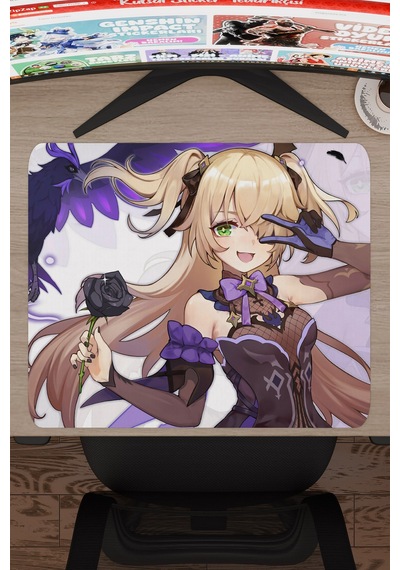 Fischl Genshin Impact Anime Gacha V5 - 48x40 Xl Gaming Mouse Pad Fare Altlığı