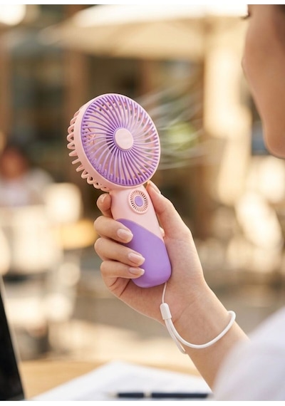 Taşınabilir Mini El Fanı Şarjlı 3 Kademeli Usb Fan Sessiz Güçlü Rüzgar Vantilatör