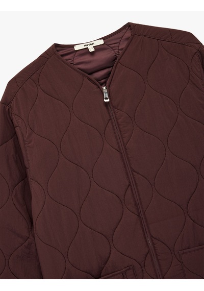 Koton Uzun Kollu Cepli Bisiklet Yaka Fermuarlı Oversize Kapitone Ceket Bordo 6wak20288ew Bordo Koton Uzun Kollu Cepli Bisiklet Yaka Fermuarlı Oversize Kapitone Ceket Bordo 6wak20288ew Bordo