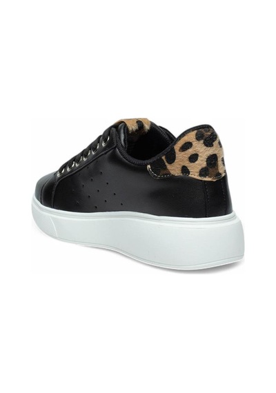 Flet 341 Siyah-kahve Kadın Spor Sneaker Siyah