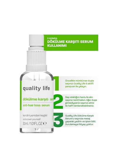 Quality Life Dökülme Karşıtı Saç Serumu 30 ML