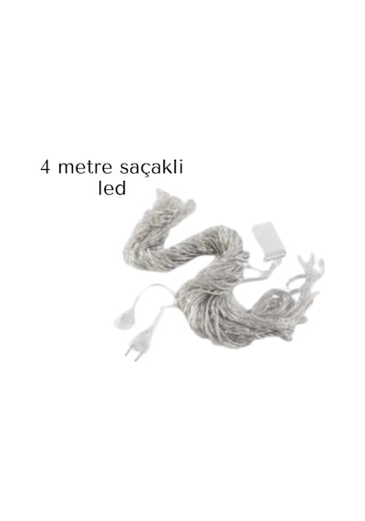 Saçaklı 4 Metre Perde Led Çok Renkli