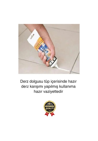 Profesyonel Kolay Kullanıma Hazır Zemin Duvar Onarma Gaga Uçlu Tüp Fayans Arası Derz Dolgu Bej