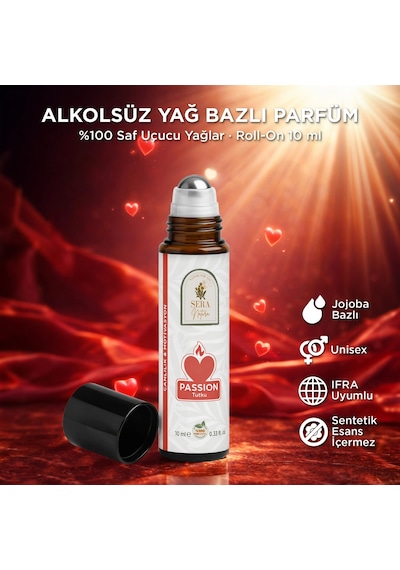 Passion Tutku Yağ Bazlı Parfüm Roll-on 10 Ml Çiçek - Meyve