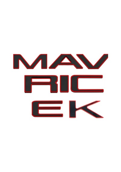 Maverick Uyumlu Kırmızı Piano Black Bagaj Yazısı 3m 3d Abs