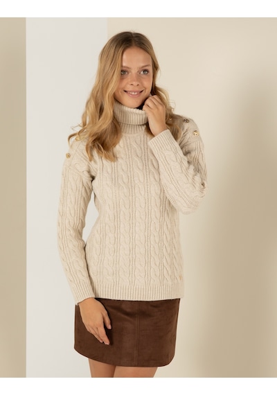 Pierre Cardin Kadın Krem Melanj Triko Kazak 50259839-vr159 Krem Melanj Pierre Cardin Kadın Krem Melanj Triko Kazak 50259839-vr159 Krem Melanj