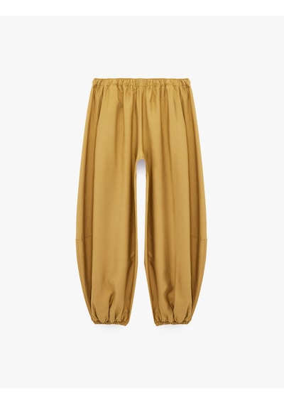 Koton Beli Lastikli Harem Pantolon Vizon 6sak40157ew