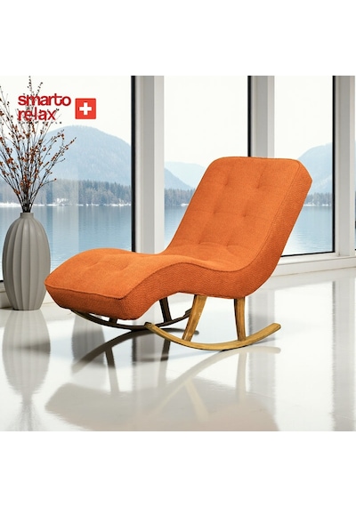 Smarto Relax Dinlenme Koltuğu Buket Ergonomik Teddy Leke Tutmaz Kumaş Turuncu Turuncu