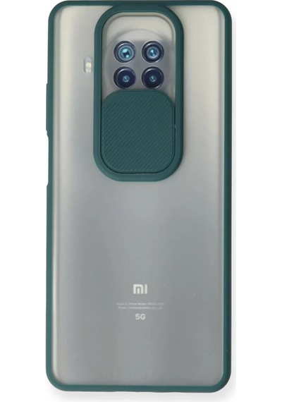 Newface Xiaomi Mi 10t Lite Kılıf Palm Buzlu Kamera Sürgülü Silikon - Yeşil