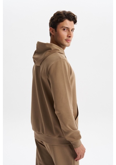 AR-MA Arma Erkek Slim Fit Örme Interlok Kapüşonlu Kanguru Cepli Sweatshirt Yazı Baskılı %80 Pamuk %14 Polyester %6 Elastane K30254685102 Gri - Bej AR-MA Arma Erkek Slim Fit Örme Interlok Kapüşonlu Kanguru Cepli Sweatshirt Yazı Baskılı %80 Pamuk %14 Polyester %6 Elastane K30254685102 Gri - Bej