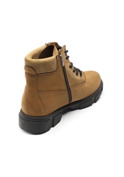 Costo Shoes Büyük Numara Erkek Bot Rahat Geniş Kalıp Kum Nubuk