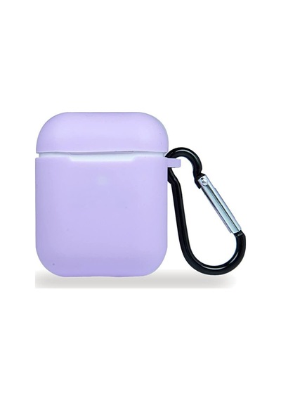 Apple Airpods 2/1 Nesil Uyumlu Kılıf Silicone Fit Silikon Lila Renk