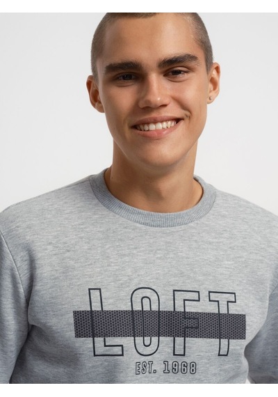 LOFT Regular Fit Erkek Sweatshirt Lf2034937 Q1.v1 Gri Melanj
