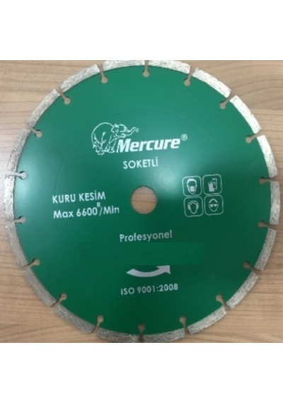 Mercure 180x2.2x22 Soketli Beton Kesme Diski Yeşil