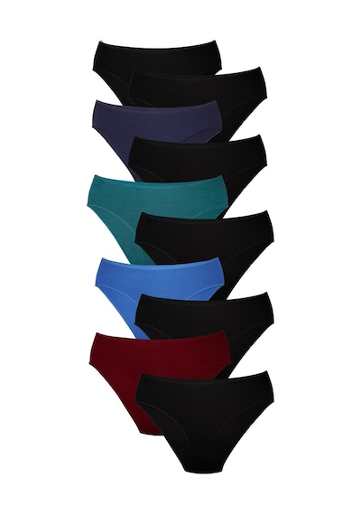 Alya Underwear Kadın Pamuklu Hipster - Slip Külot 5 Farklı Renk 1 Pakette Multicolor-x20