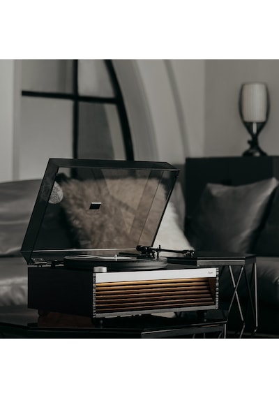 Hym s Lumi Dahili Bluetooth Hoparlörlü Işıklı Retro Pikap Plakçalar Aux, Rca Çıkışlı All-in-