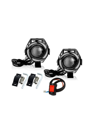 Motosiklet Off Road Angelli U7 Ön Sis Farı Xenon Far Takım + Anahtar