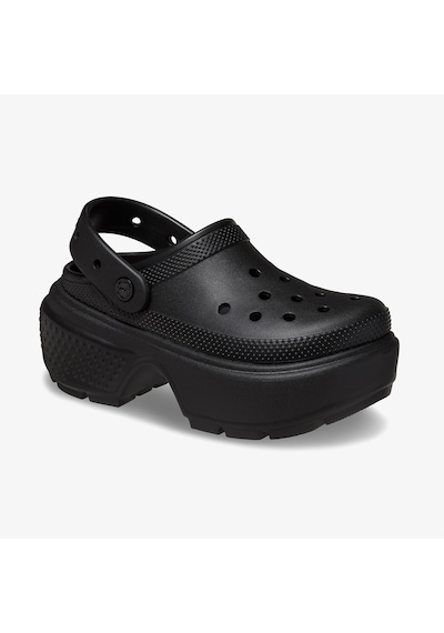 Crocs Stomp Kadın Siyah Terlik Düz 209347 Siyah