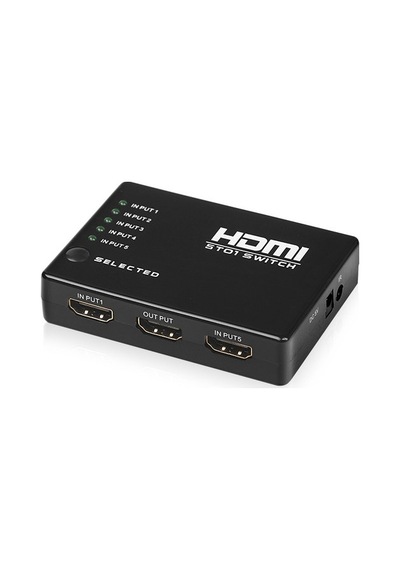 Hdmı Switch 5 Giriş 1 Çıkışlı Uzaktan Kumandalı Çoklayacı