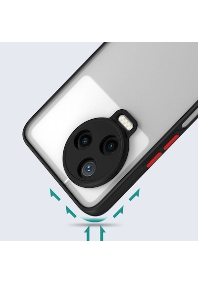 Nourthkiingdom İnfinix Note 12 Pro Kılıf Nrtk Hux Kapak - Siyah Siyah