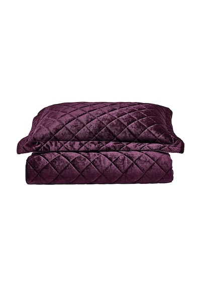 Doqu Home Luxury Imperial Çift Kişilik Kabartma Dokulu Yatak Örtüsü - Mürdüm Mor