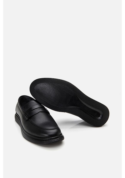 Yaya By Hotiç Hakiki Deri Siyah Erkek Loafer Siyah