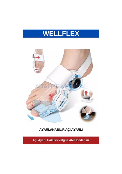 Açı Ayarlı Halluks Valgus Ateli Gece Ateli Bedensiz-1 Adet
