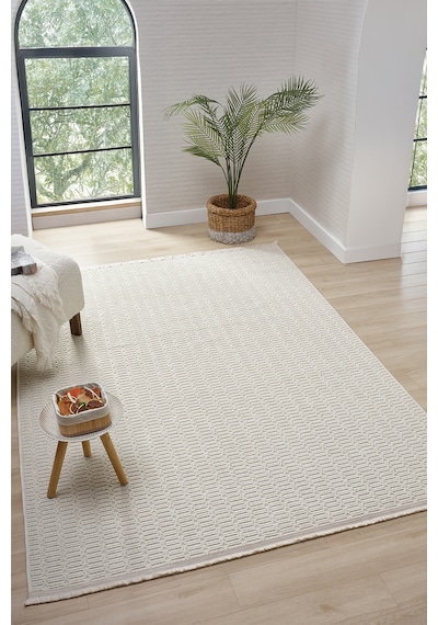 Loopy Krem Halı Salon Oturma Odası Çocuk Odası Yatak Odası Halısı 621 Krem