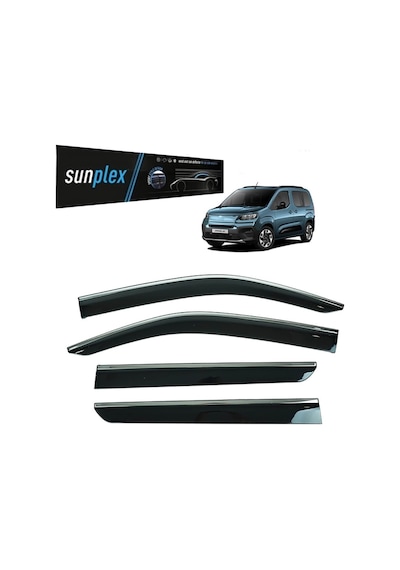 Sunplex Kromlu Cam Rüzgarlığı Fiat Doblo 2023-sonrası İle Uyumlu