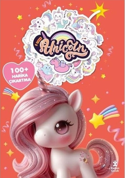 Doğan Egmont I Love Unicorn Boyama Çıkartma Kitabı
