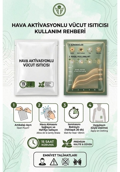 Pratik Soba Taşınabilir Isı Soğuk Koruyucu Single Sword Aktivasyonlu Vücut Isıtıcı Bant Cep Sobası Çok Renkli