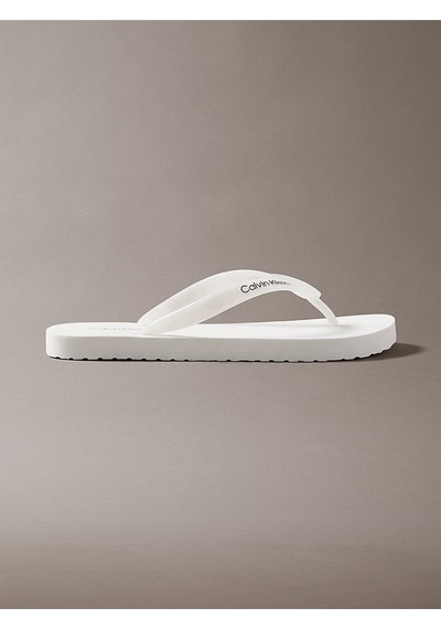 Calvin Klein Kadın Metallic Terlik-15535 Beyaz