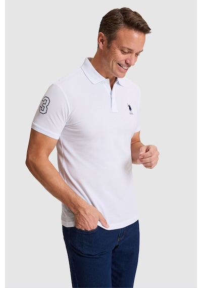 U.s. Polo Assn. Erkek Beyaz Tişört Basic 50326920-vr013