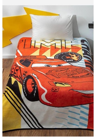 Disney Cars Lisanslı Tek Kişilik Battaniye Çok Renkli