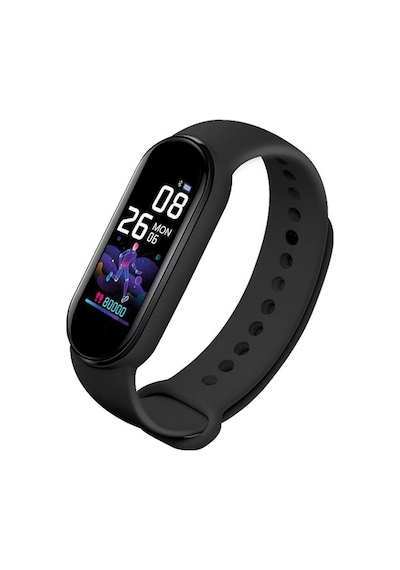 Polosmart Pssw17 Akıllı Bileklik 5.1v Titreşimli Bluetooth Adım Sayar Kalp Atışı Uyku Takibi Siyah